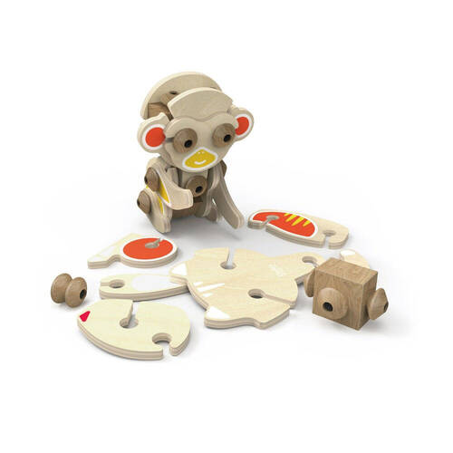 Classic World 3-in-1 Wooden Flexi Animals Children Set 3Y+