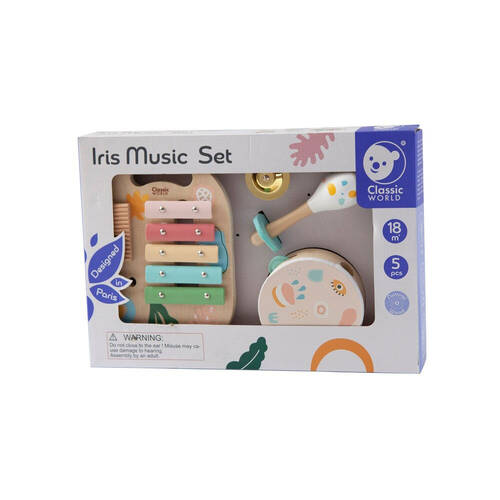 5pc Classic World Children's Wooden Iris Musical Playset 18M+