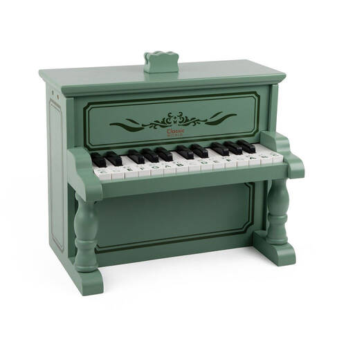 Classic World Children's Wooden Vintage Piano w/ 25 Keys 18M+ Green