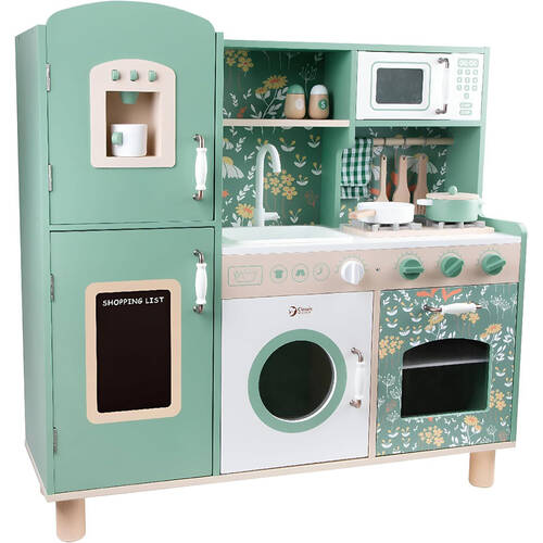 Classic World Children's Wooden Pretend Play Vintage Kitchen 3Y+ Green