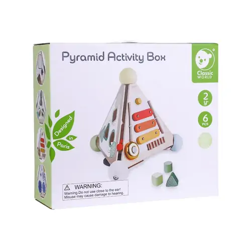 Classic World Pyramid Activity Box with Musical Features 2y+