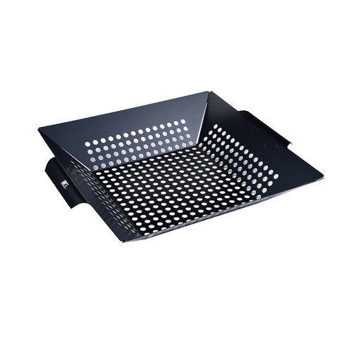 Bergner 35x31cm Iron Square Grill Basket Durable - Black