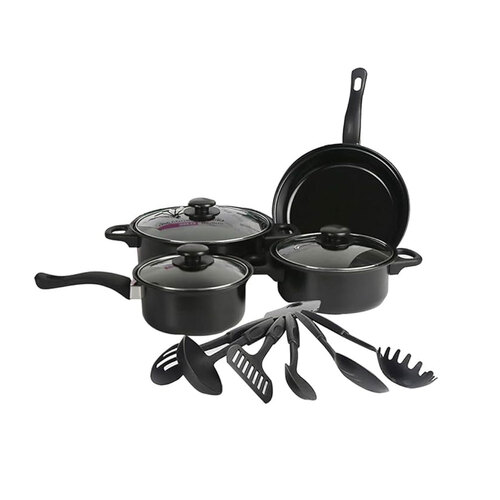 13pc Non-Stick Comfort Handle Cookware & Utensil Set