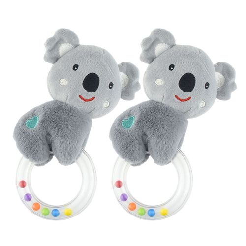 2PK Koala Dream Snuggle Buddy Kuddly Koala Ring Rattle 0y+