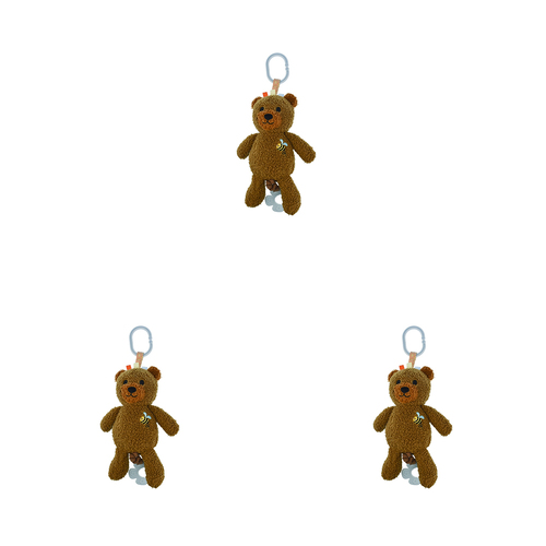 3PK Koala Dream Snuggle Buddy Maple Bear Jiggler - Brown 0M+