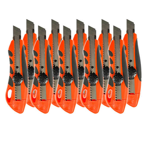 10PK 18mm Snap Off Cutter Utility Knife