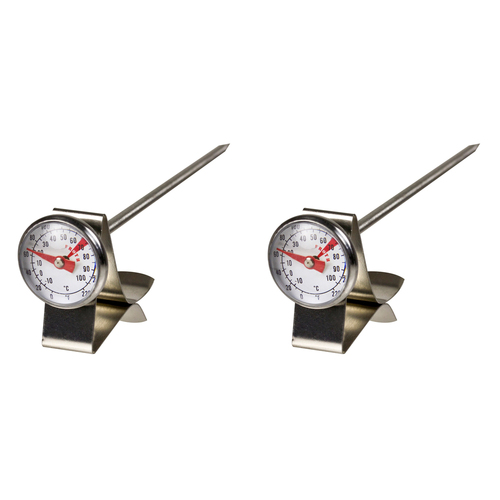 2PK Davis & Waddell Milk Frothing Thermometer 2x13cm -10°C to 100°C