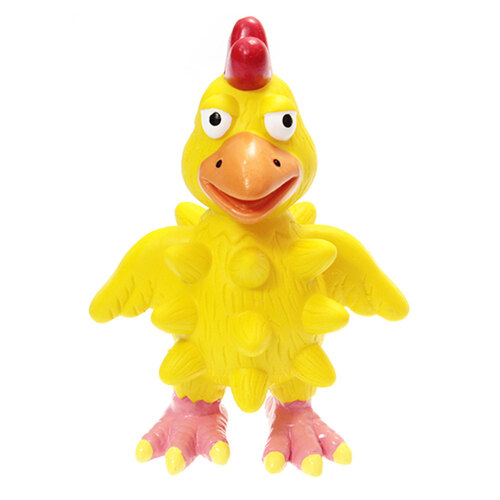 Paw Play Latex Squeak Spiky Chicken Dog Pet Toy Online KG Electronic