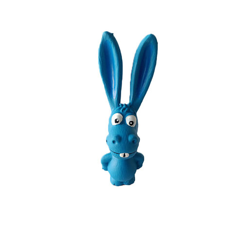 Paw Play 17cm Blue Latex Donkey Toy