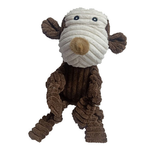 Paw Play 30cm Monkey Pet Chew Toy Plush w/ Squeaker