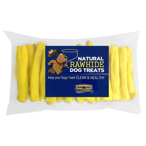 30pc Natural Rawhide Dog Treats Small Chicken Retrievers