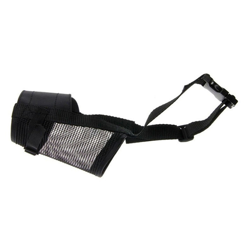 Percell Nylon Mesh Adjustable Dog Muzzle S