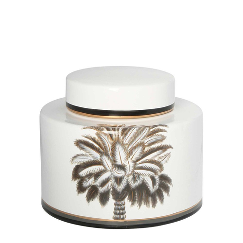 Belle Montane Porcelain Jar  Wide DECORATOR - HOMEWARES