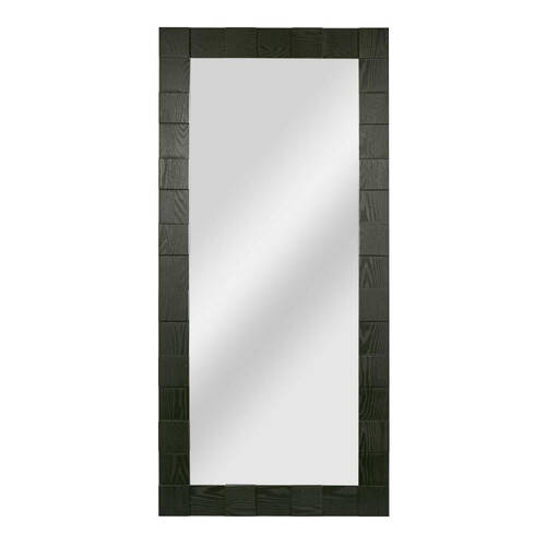 Belle Oak Wood/Glass Monument Floor Mirror 160x75cm - Black