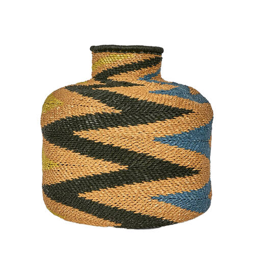 Belle Akio Paper Rope Handwoven Indoor Storage Basket 40x46cm