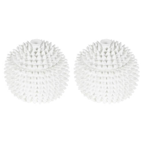 2PK Belle Polyresin Decorative Spike Bowl Small 12x12cm - White