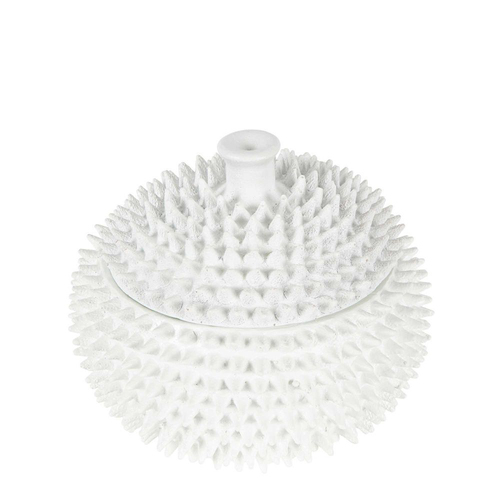 Belle Spike Bowl Large White DECORATOR - CLOCHES & JARS