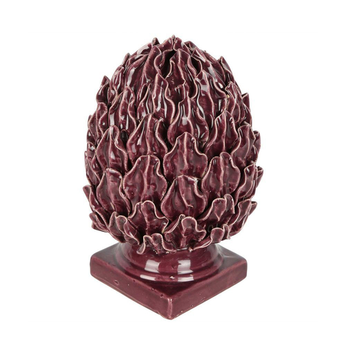 Belle Acorn Finial Mulberry Stoneware Sculpture Home Decor 23cm - Purple