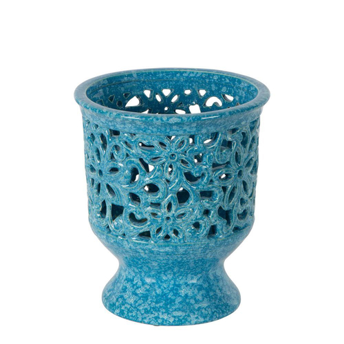 Belle Positano Ceramic Flower Pot/Planter Large 25cm Home Decor - Blue