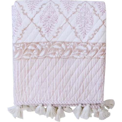 LVD Cotton Throw Blanket 130x150cm - Rasberry Cider