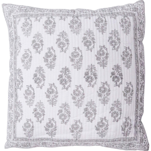 LVD Cotton Quilted Square Cushion 55cm - Persian Flower