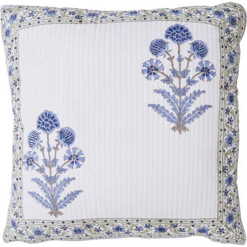 LVD Cotton Quilted Square Cushion/Piilow 55cm - Layla