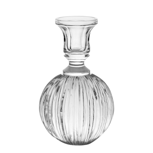 Belle Sting Glass Candle Holder Stand 20cm Large - Clear