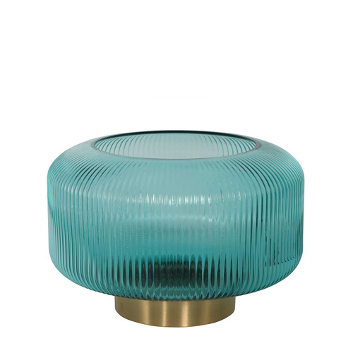 Belle Juno Glass Flower Vase Large Verdigris Home Decor 28cm - Green