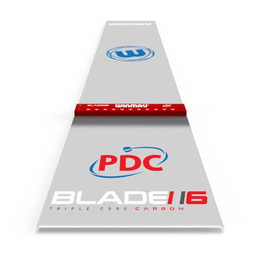Winmau PDC Clearzone Dart Mat Triple Core Carbon Playing Surface Grey