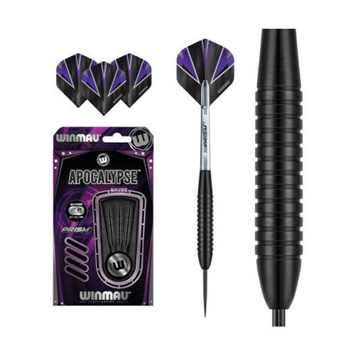 3pc Winmau Apocalypse Black Brass Darts 19 Gram New Design Wd1206 Purple