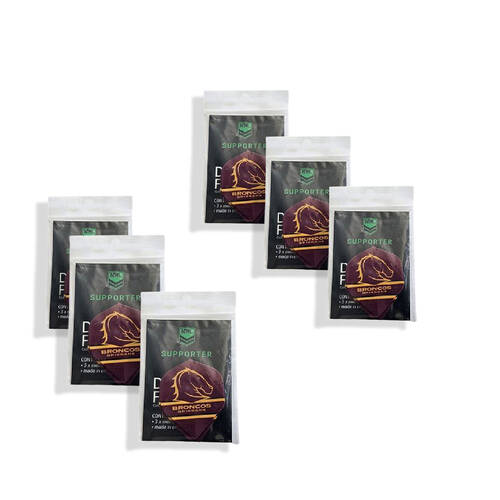 6x 3pc NRL Dart Flights Broncos Brisbane Team Design Metronic Pack England Made