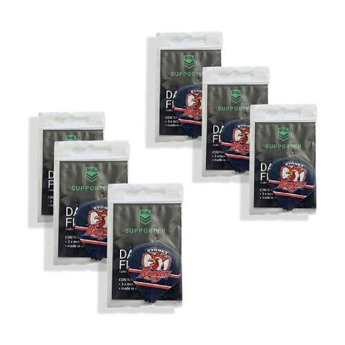 6x 3pc NRL Dart Flights Canberra Raiders Team Design Metronic Pack England Made