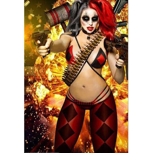Impact Rock Merchandise Daveed Benito Harley Quinn Jester Poster 61 x 91.5cm