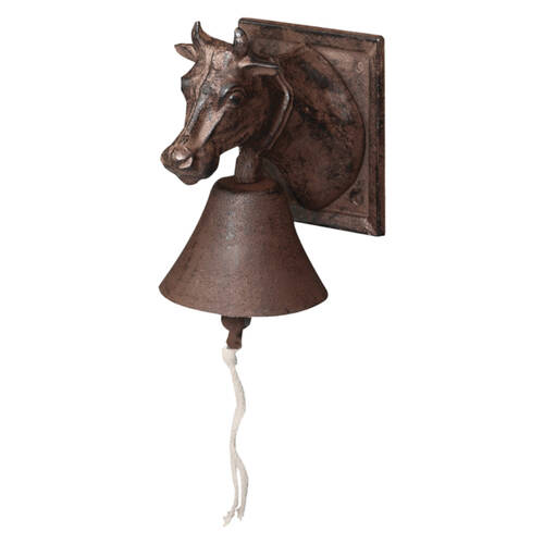 Esschert Design Cast Iron Door Bell Cow Home Decor 18.1cm Brown