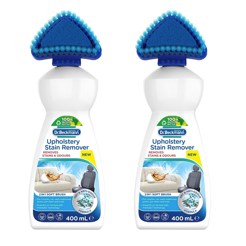 2PK Dr Beckmann Upholstery Stain Remover With Scrubbing Head 400ml