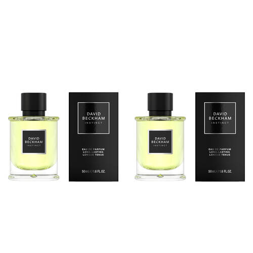 2PK David Beckham Instinct EDP Eau De Parfum Fragrance Perfume Spray For Men 50ml