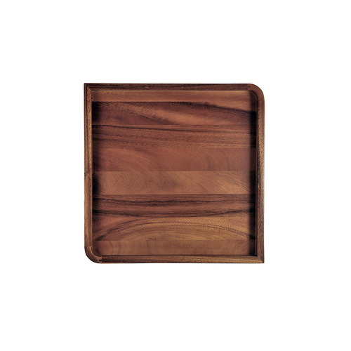 222 Fifth Acacia Wood 30.5cm Square Food Platter - Brown