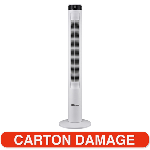 Dimplex 117cm Electric 45 Watt Tower Fan With Remote Control Carton Damaged