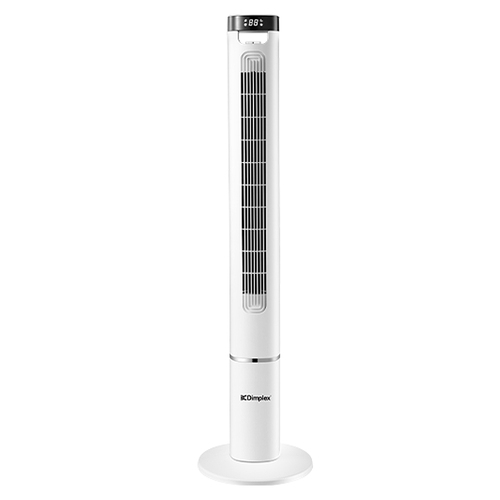 Dimplex 119cm Indoor oscillating Tower Fan w/Remote Control White