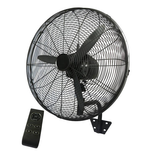 Dimplex 50cm High Velocity Wall Fan w/ Remote - Black