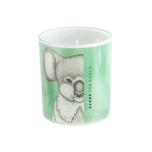 LMD Dots By Donna Kerry The Koala Glass Candle 45hr - Green
