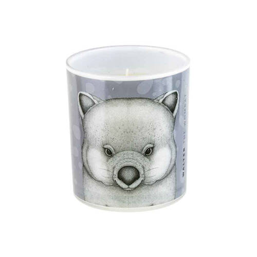 LMD Dots By Donna Walter The Wombat Glass Candle 45hr - Grey
