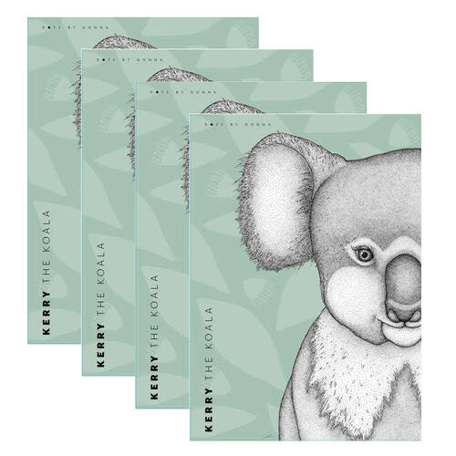 4PK LMD Dots By Donna Koala Animal Cotton Tea Towel 50x70cm