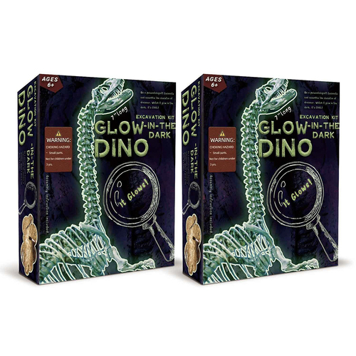 2PK Kaper Kidz Glow In The Dark Diplodocus Excavation Kit 6y+