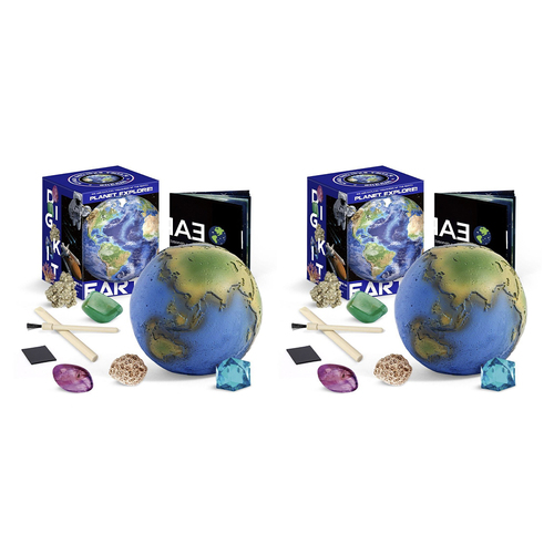 2PK Kaper Kidz Planet Xplore Earth Dig/Excavation Science Kit 6y+