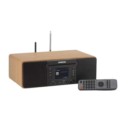 Sangean DDR66 Bluetooth/WiFi 36cm DAB+/FM All-In-One Radio w/ Remote Walnut