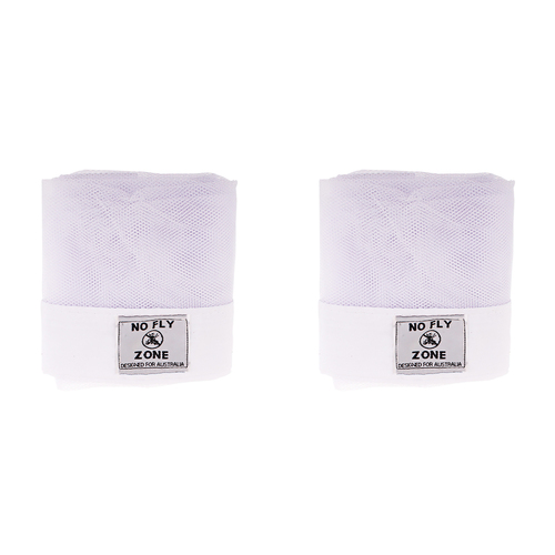 2PK D.Line No Fly Zone Table-Throw Food Cover - White Home Kitchen Cooking