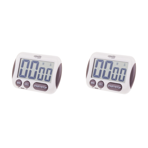 2PK Appetito Digital Timer W/Large Lcd Display 100 Minutes Home Kitchen Cooking