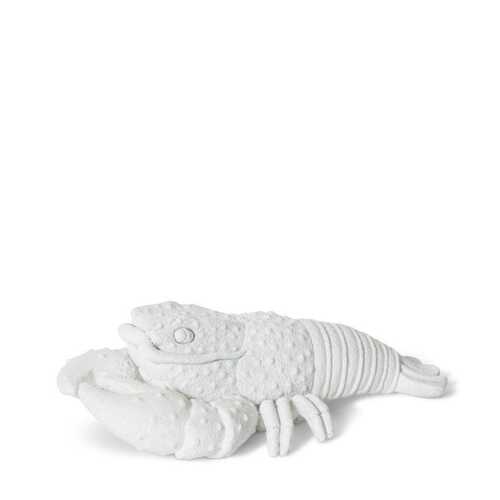 E Style 31cm Resin Lobster Sculpture Ornament - White
