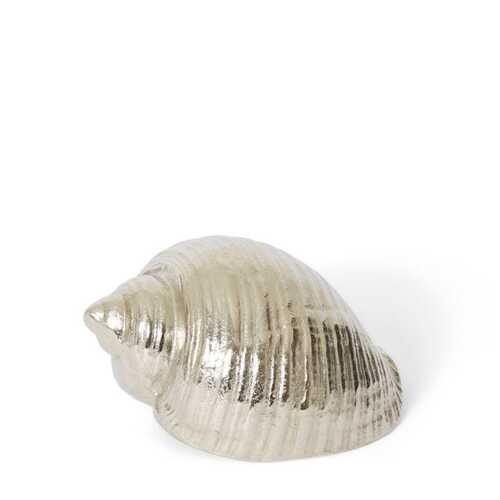 E Style 22cm Aluminium Moon Snail Shell Sculpture - Nickel